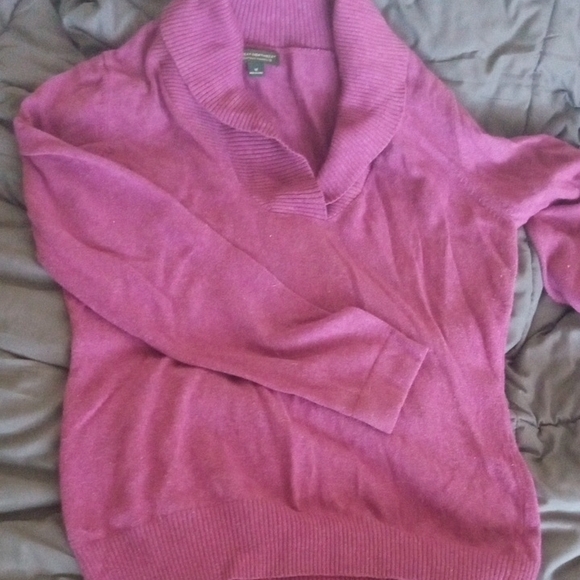 Great Northwest Clothing Company Women's Vibrant Purple Turtleneck Sweater - Picture 3 of 4